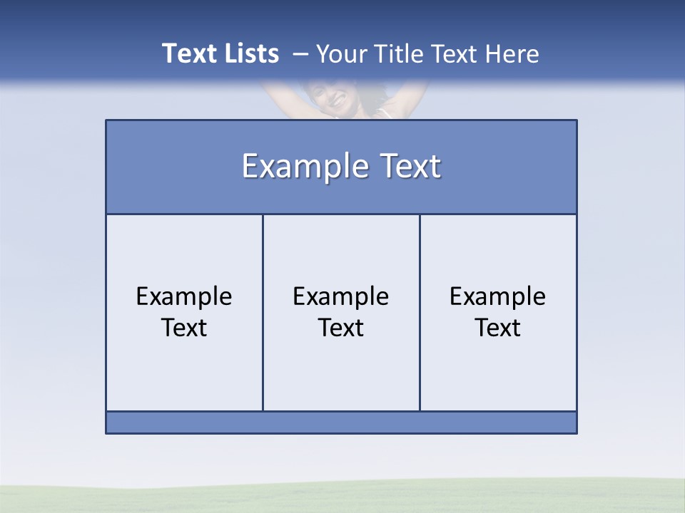 Spring Female Sunny PowerPoint Template