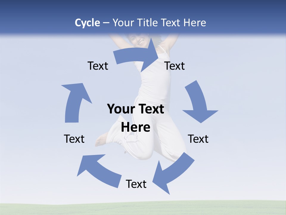 Spring Female Sunny PowerPoint Template