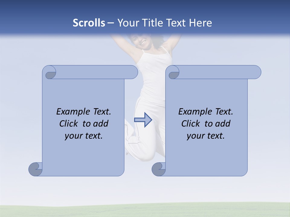Spring Female Sunny PowerPoint Template