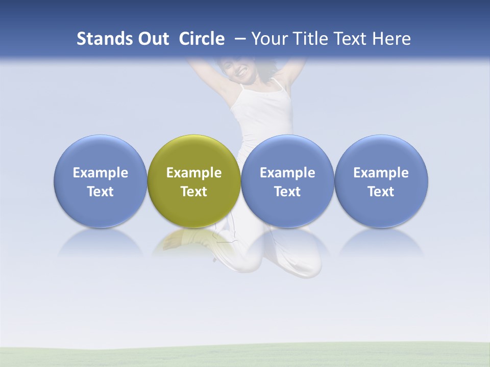 Spring Female Sunny PowerPoint Template