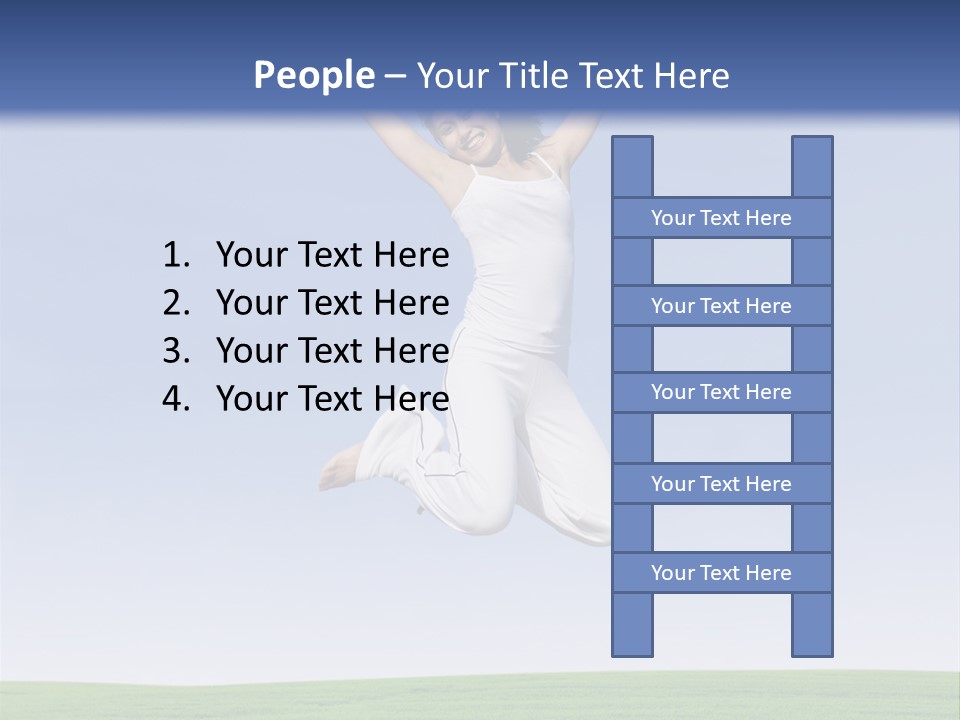 Spring Female Sunny PowerPoint Template