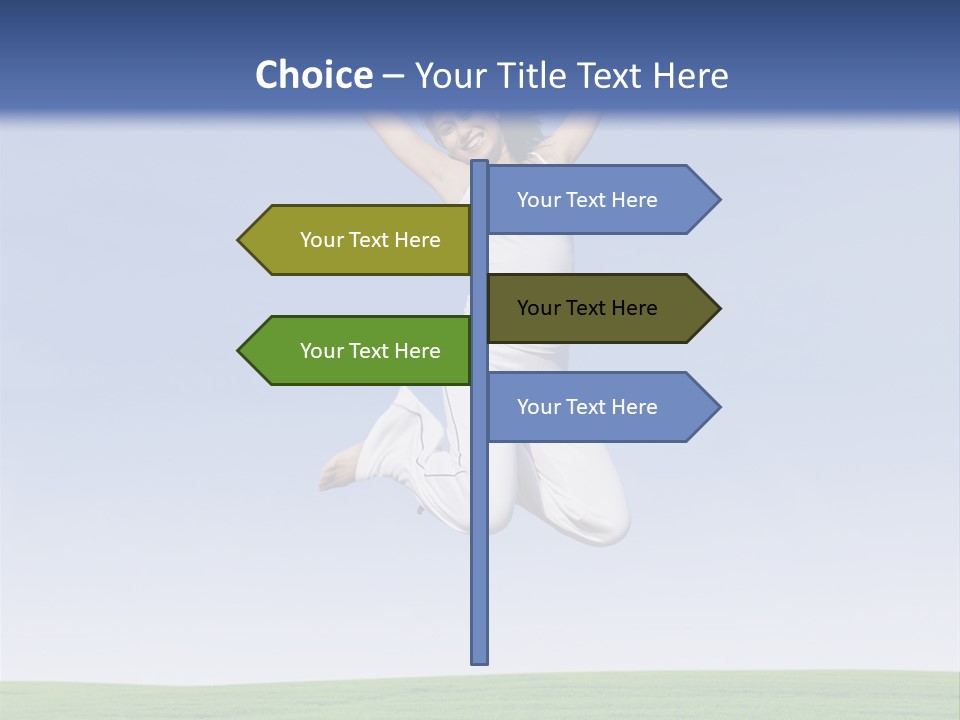 Spring Female Sunny PowerPoint Template