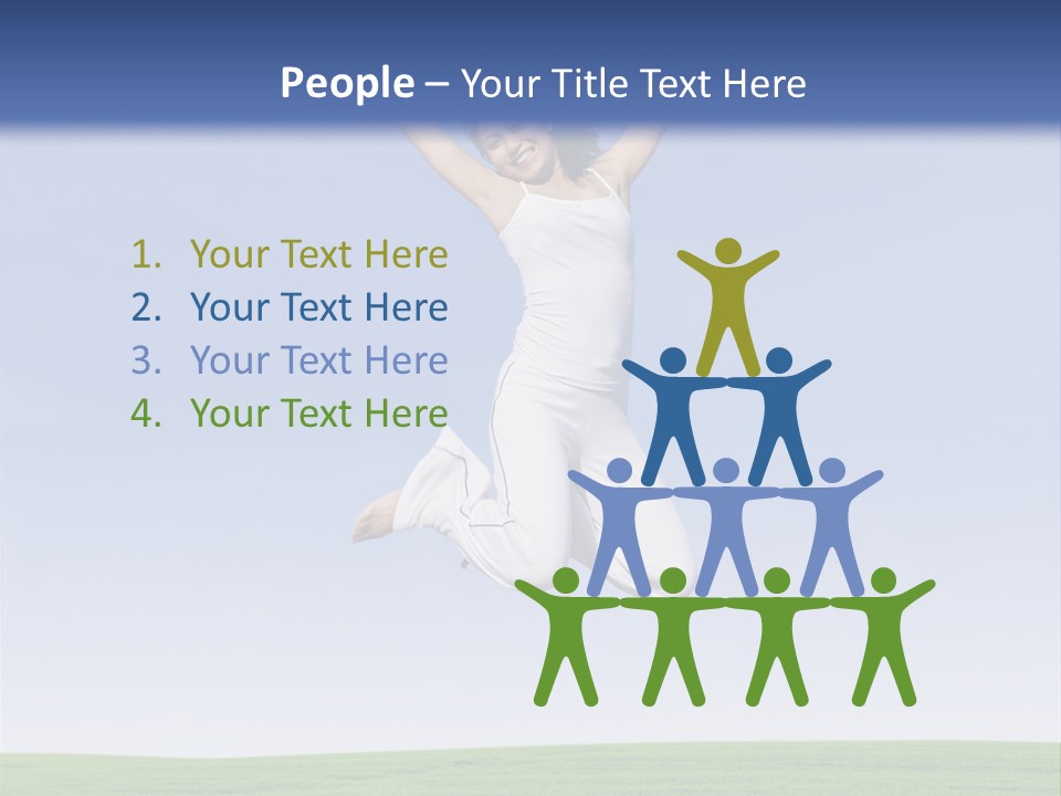 Spring Female Sunny PowerPoint Template