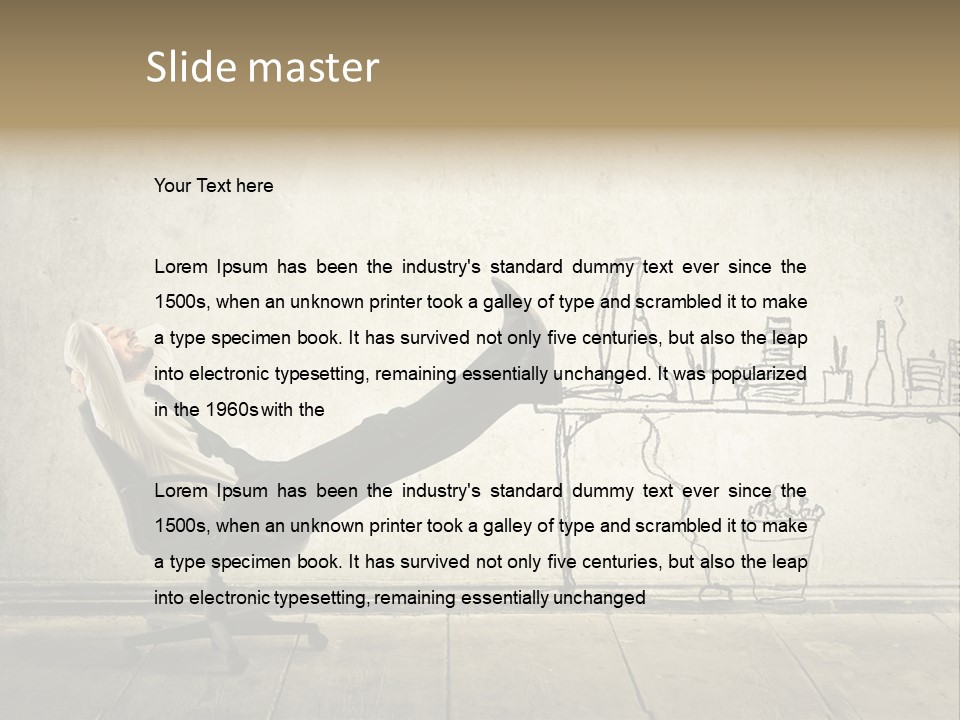 Work Background Wall PowerPoint Template