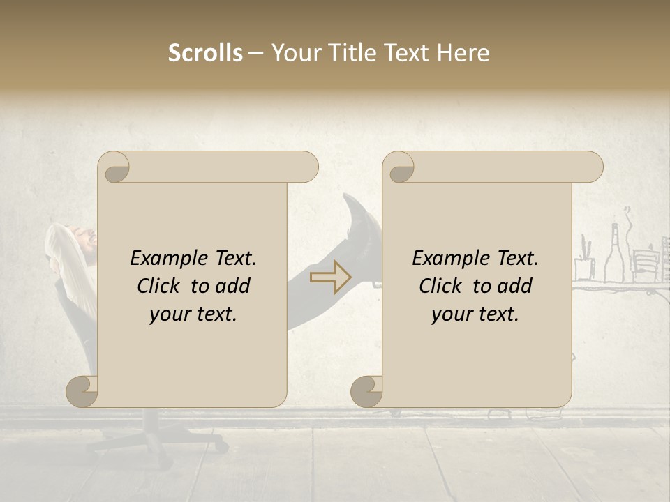 Work Background Wall PowerPoint Template