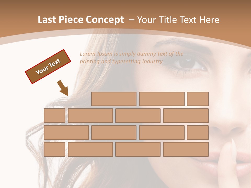 Cut Showing Finger PowerPoint Template