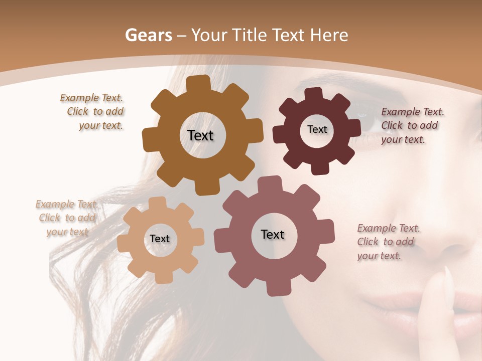 Cut Showing Finger PowerPoint Template