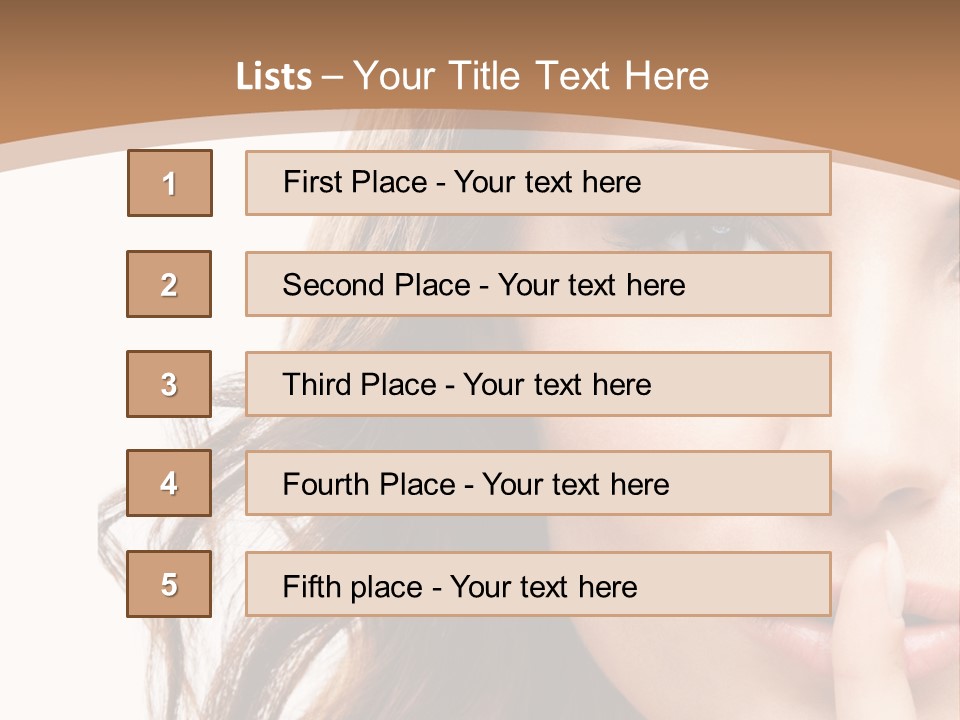 Cut Showing Finger PowerPoint Template