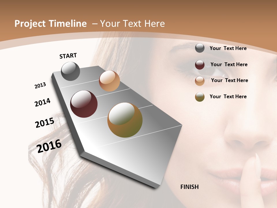 Cut Showing Finger PowerPoint Template