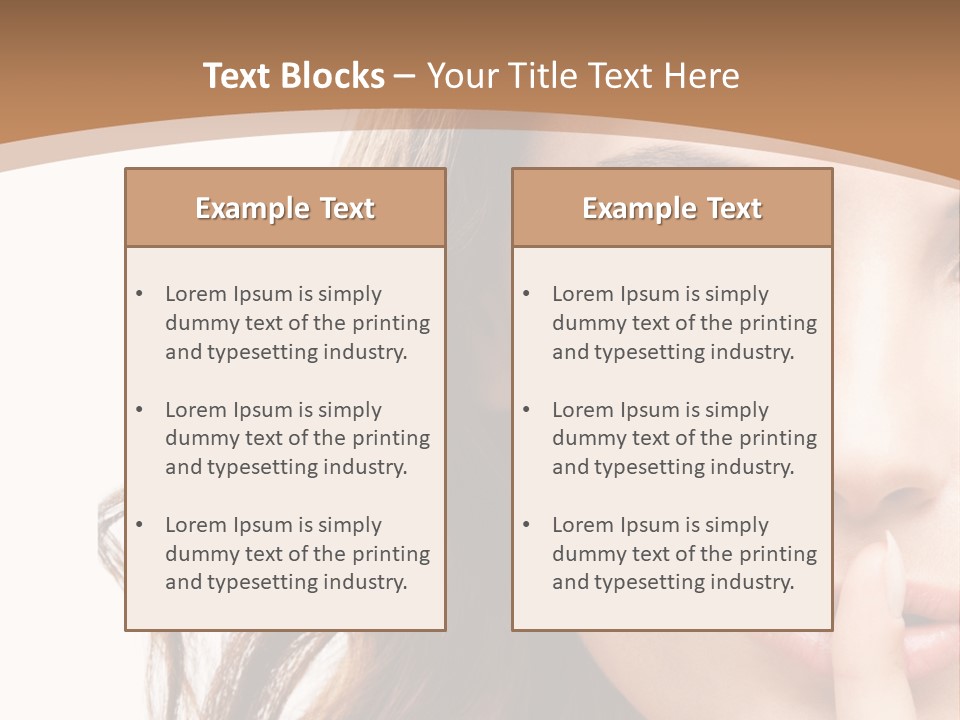 Cut Showing Finger PowerPoint Template