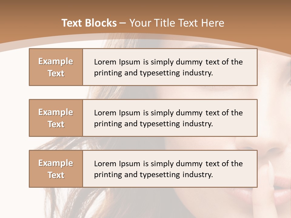 Cut Showing Finger PowerPoint Template