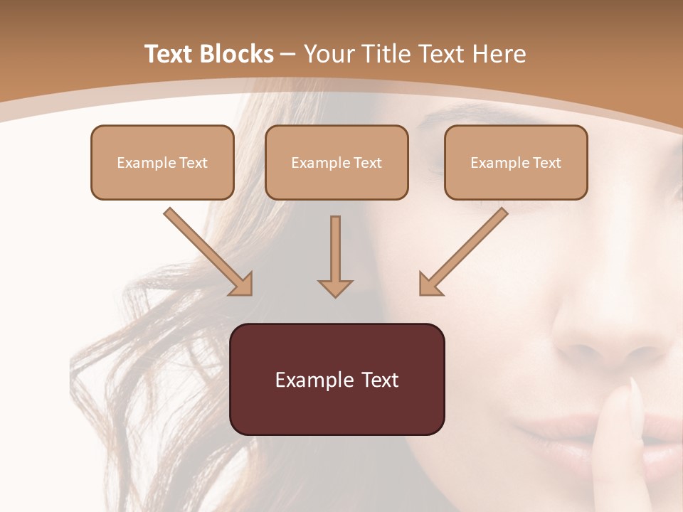 Cut Showing Finger PowerPoint Template