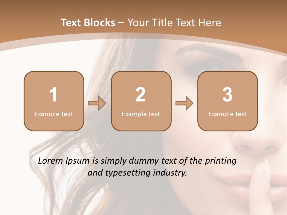 Cut Showing Finger PowerPoint Template