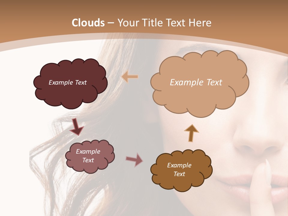 Cut Showing Finger PowerPoint Template