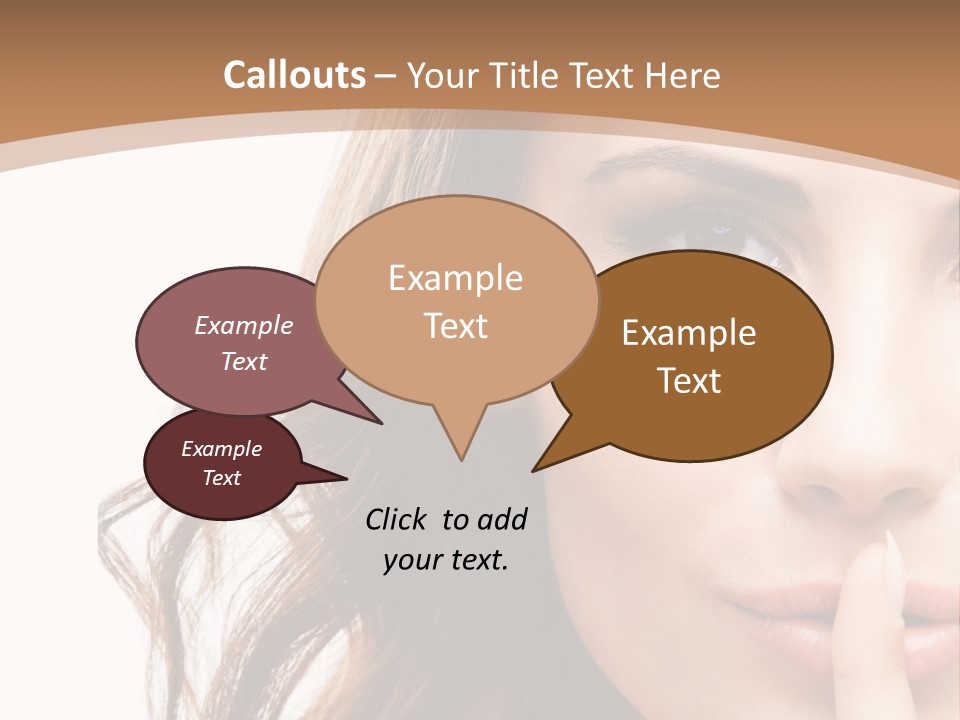 Cut Showing Finger PowerPoint Template