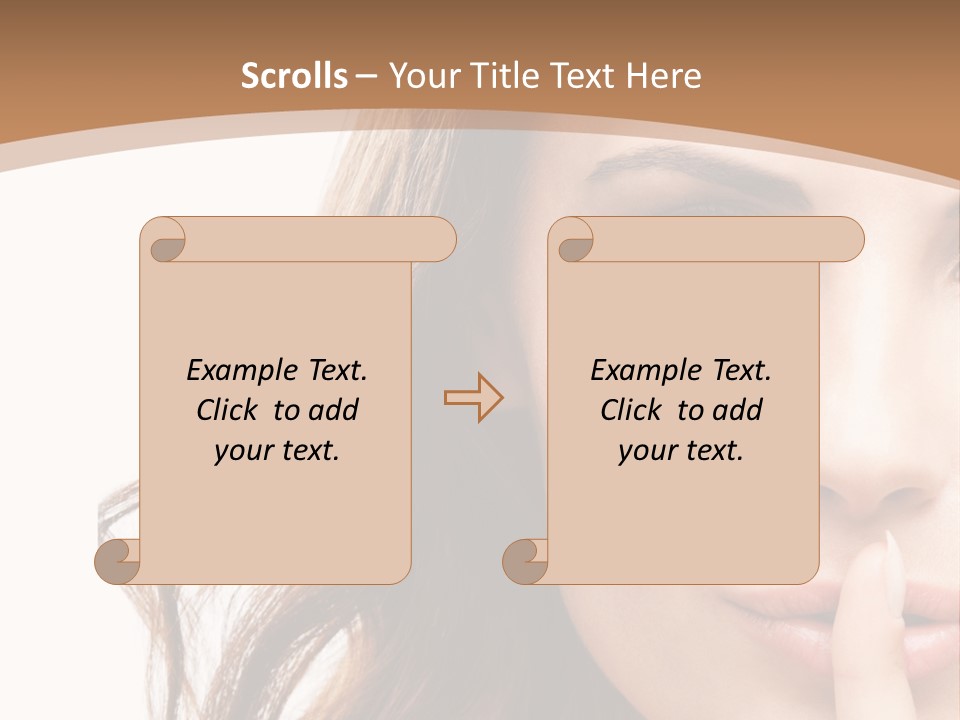 Cut Showing Finger PowerPoint Template