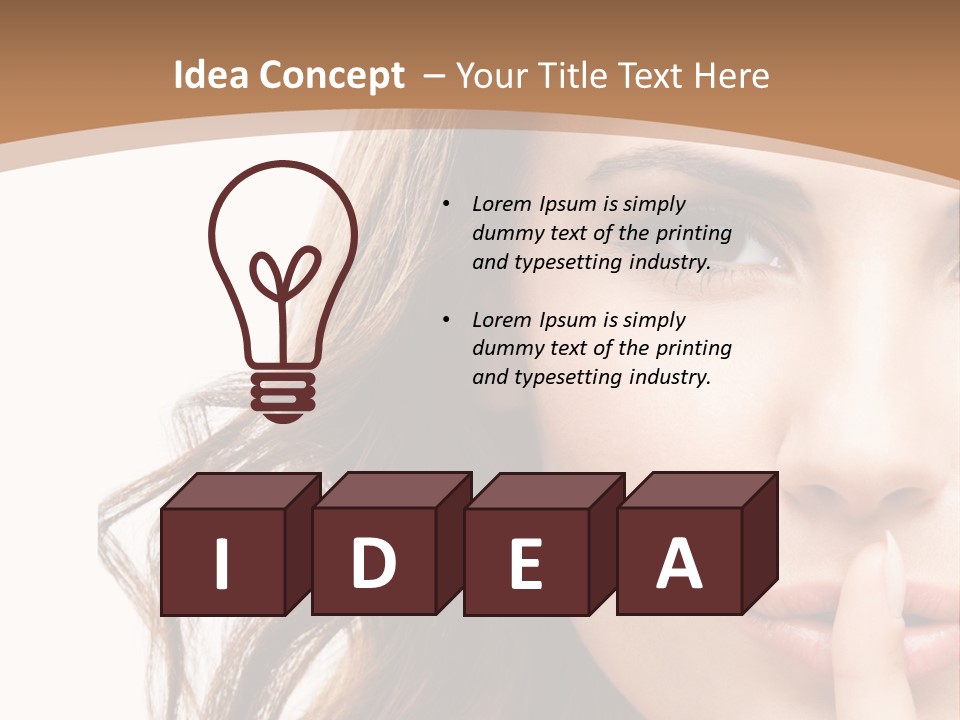 Cut Showing Finger PowerPoint Template