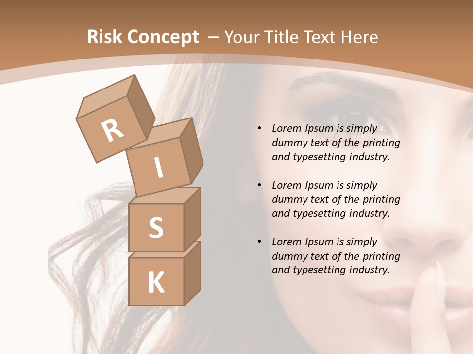 Cut Showing Finger PowerPoint Template