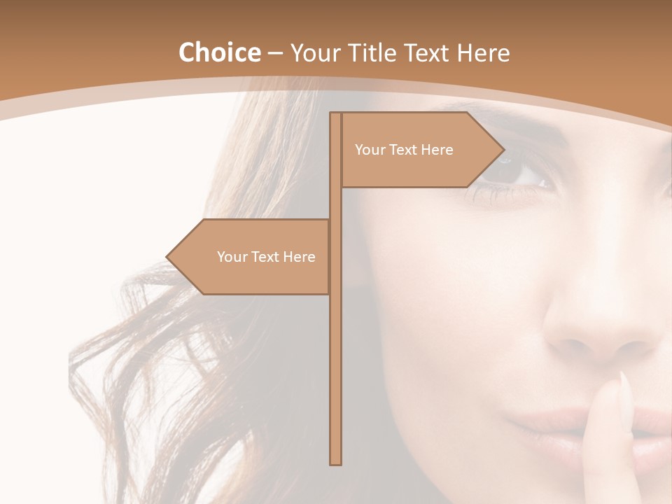 Cut Showing Finger PowerPoint Template