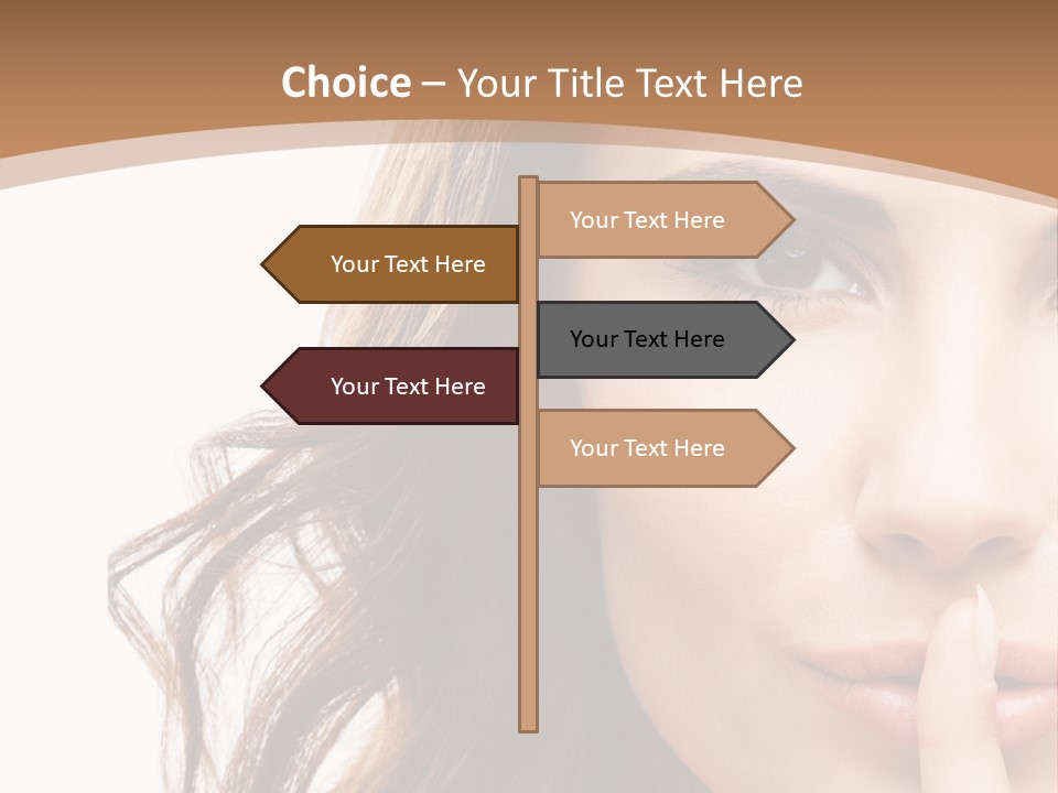 Cut Showing Finger PowerPoint Template