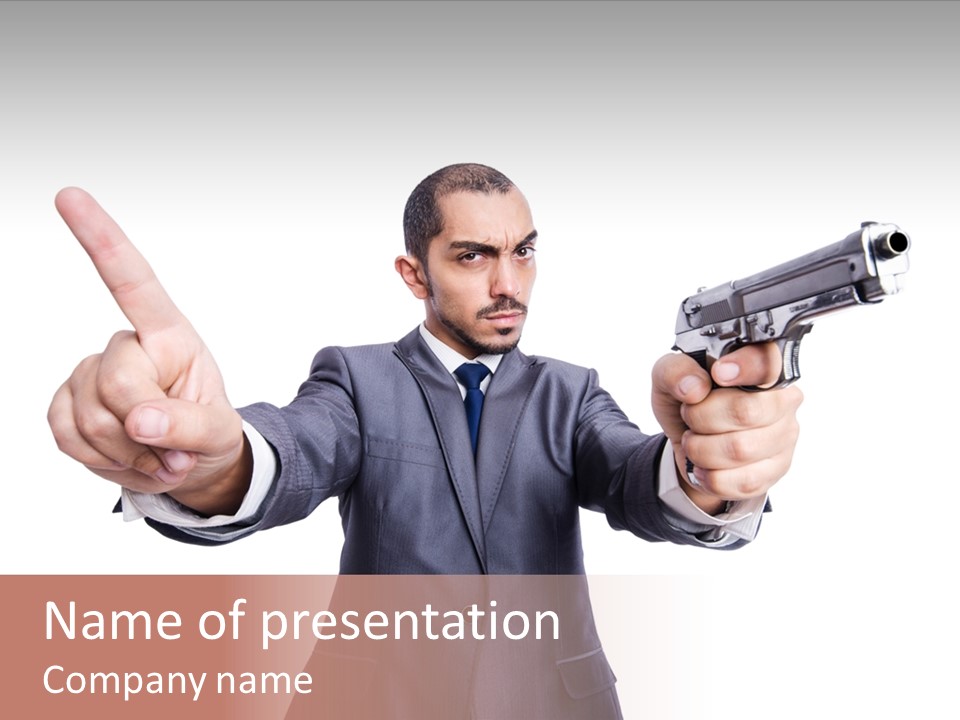 Armed Protection Danger PowerPoint Template