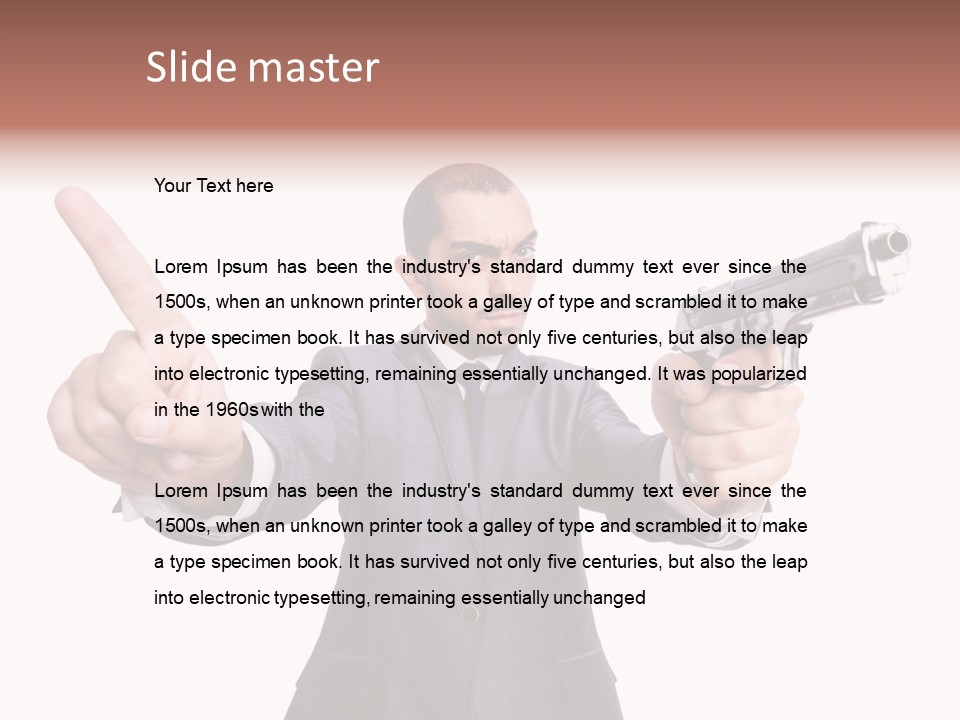 Armed Protection Danger PowerPoint Template