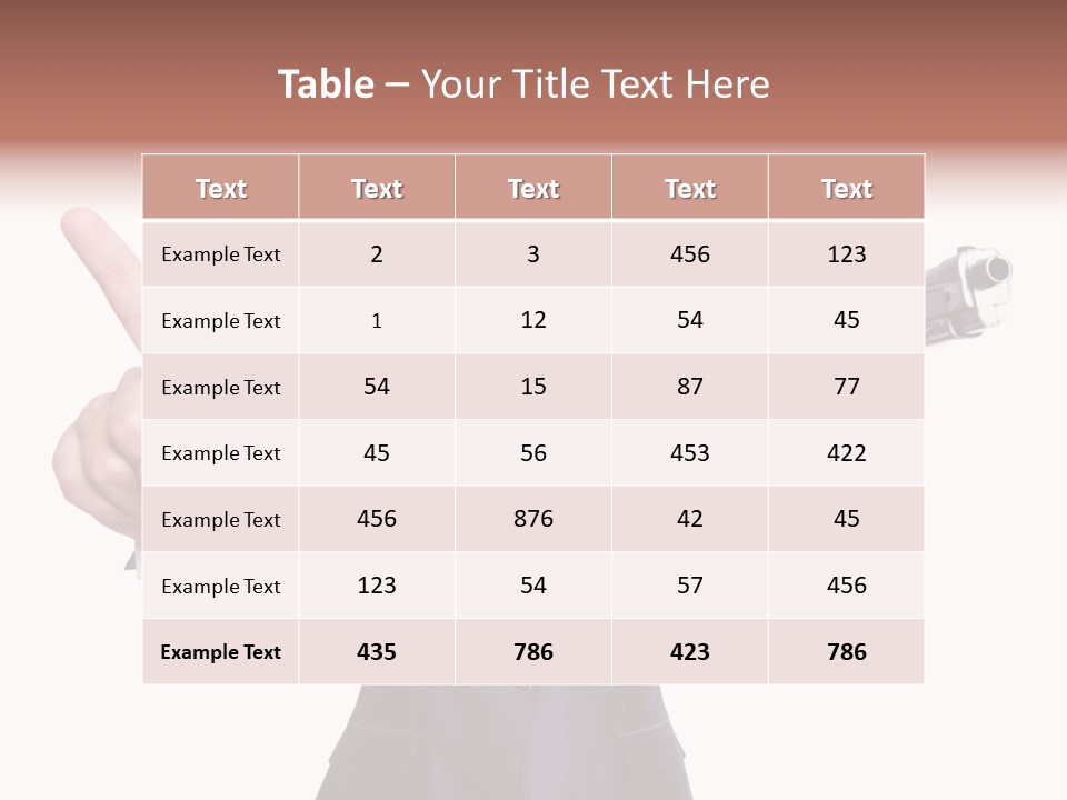Armed Protection Danger PowerPoint Template