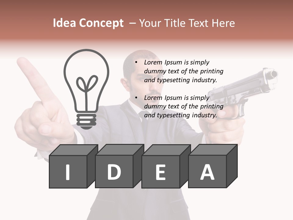 Armed Protection Danger PowerPoint Template