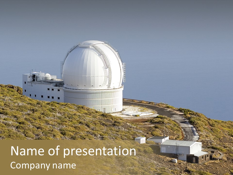 Roque De Los Muchachos Canary Islands Observatory PowerPoint Template