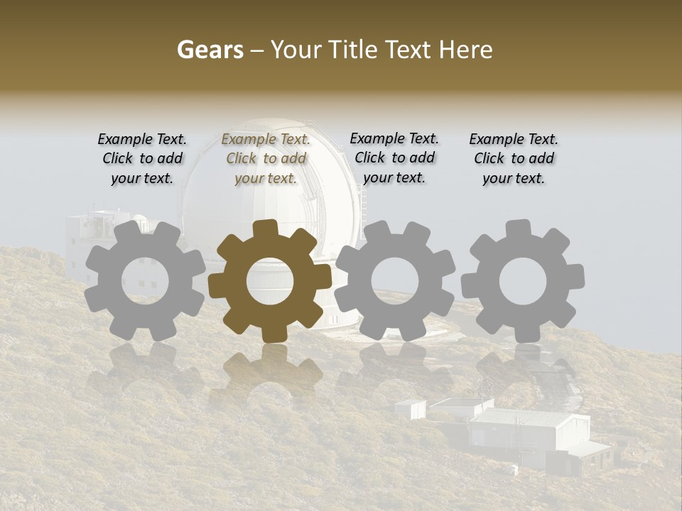 Roque De Los Muchachos Canary Islands Observatory PowerPoint Template