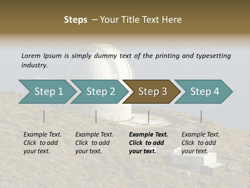 Roque De Los Muchachos Canary Islands Observatory PowerPoint Template