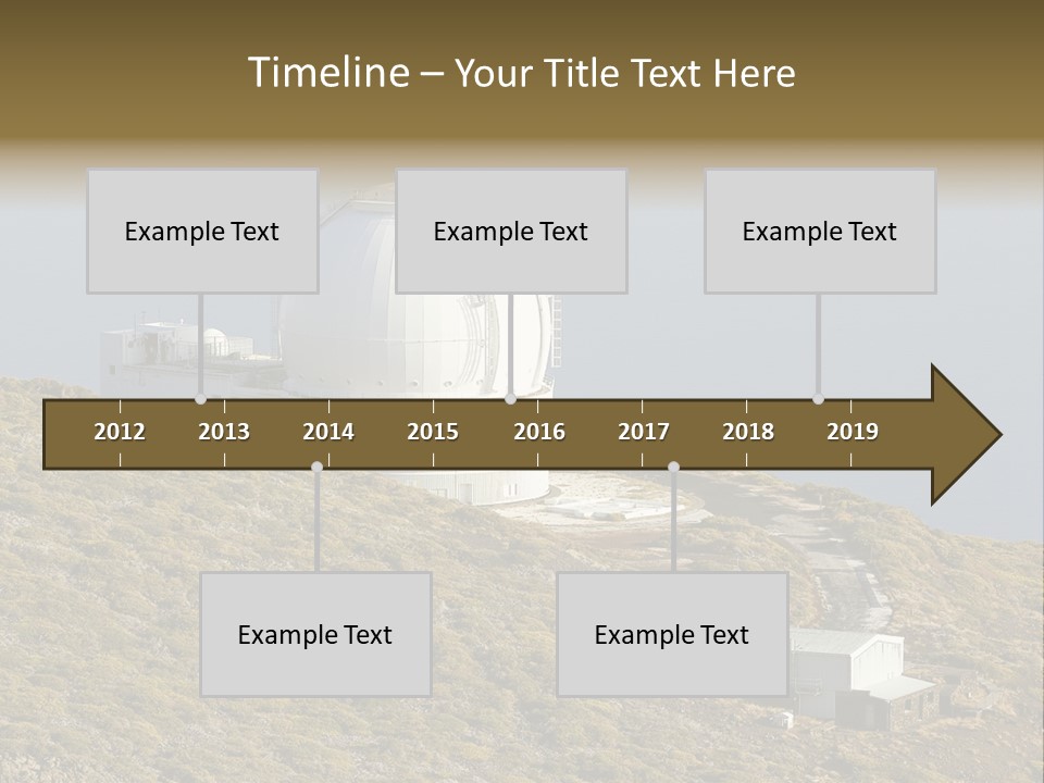 Roque De Los Muchachos Canary Islands Observatory PowerPoint Template