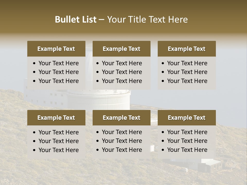 Roque De Los Muchachos Canary Islands Observatory PowerPoint Template