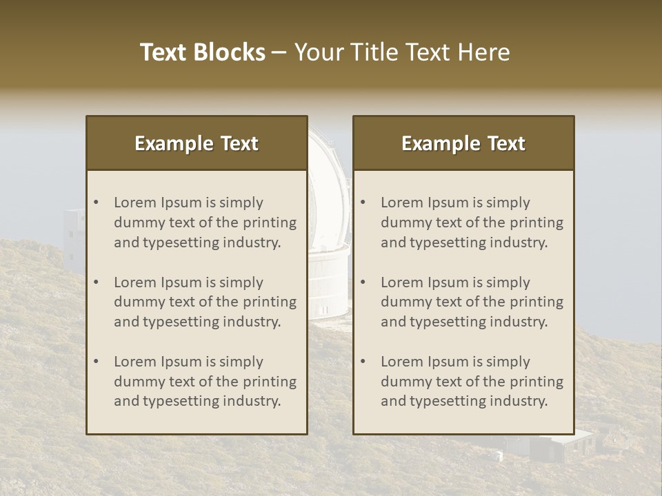 Roque De Los Muchachos Canary Islands Observatory PowerPoint Template