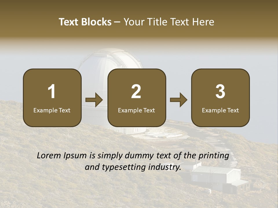 Roque De Los Muchachos Canary Islands Observatory PowerPoint Template