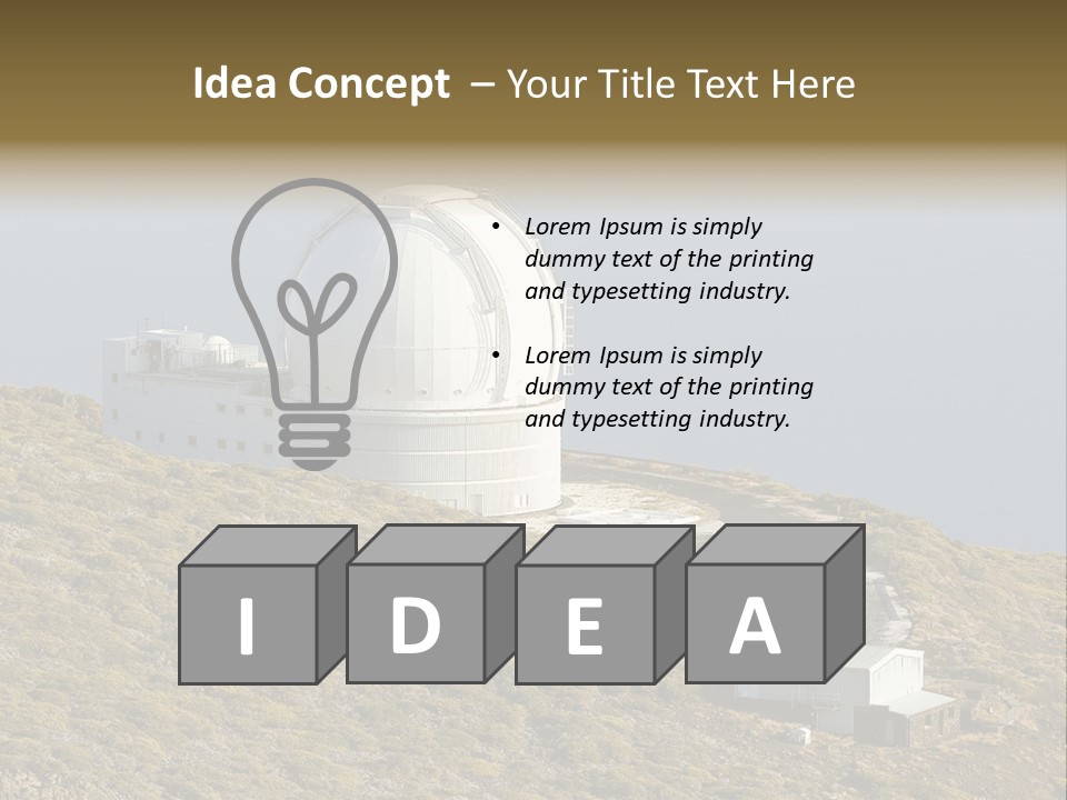 Roque De Los Muchachos Canary Islands Observatory PowerPoint Template