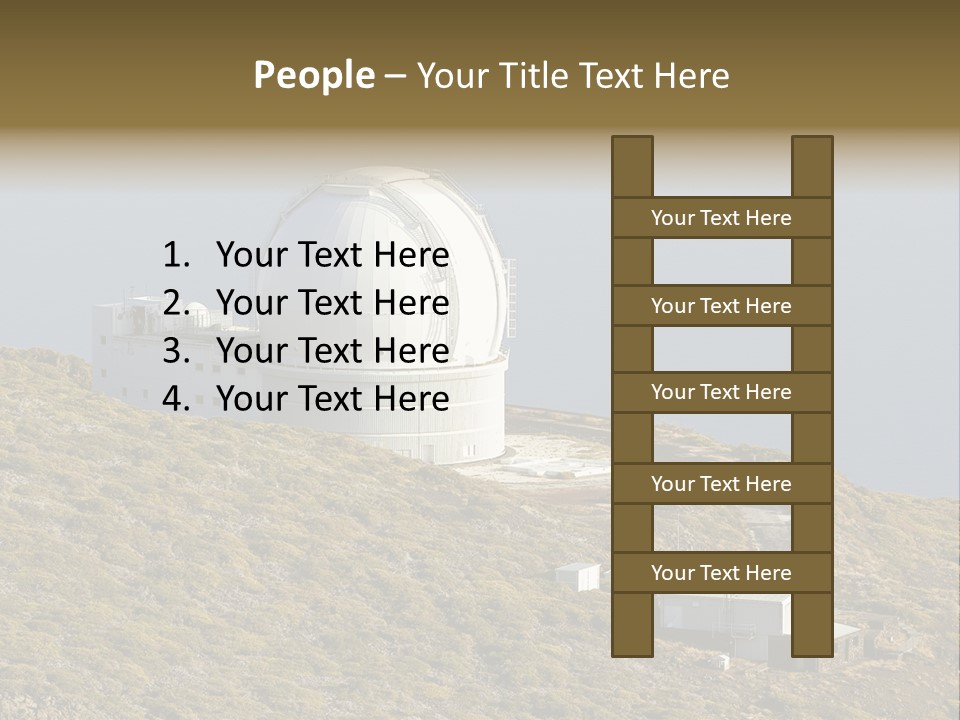 Roque De Los Muchachos Canary Islands Observatory PowerPoint Template