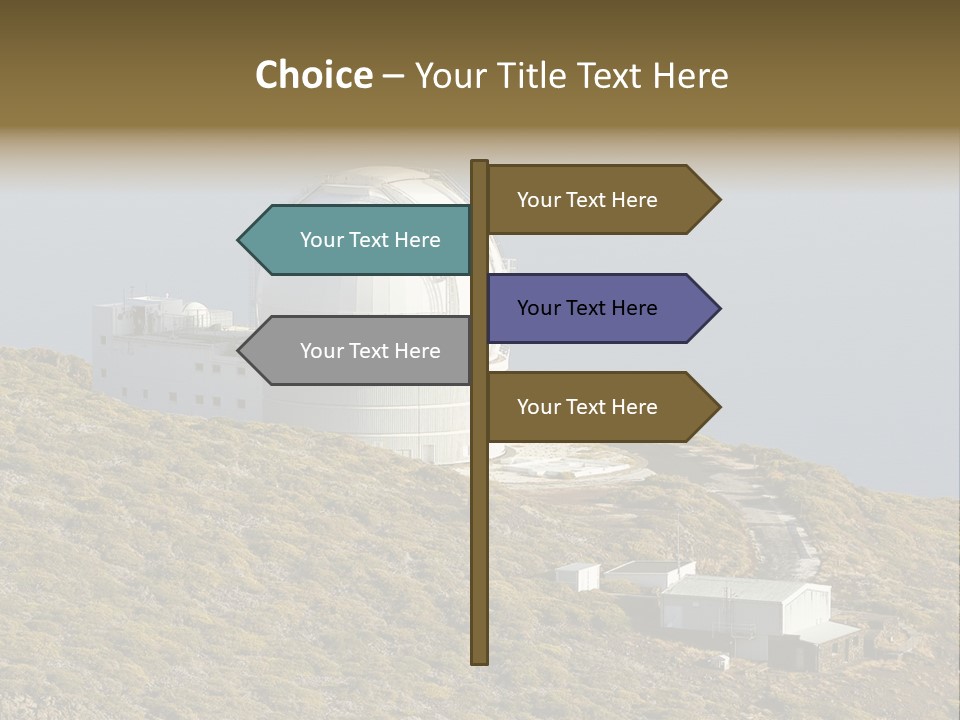Roque De Los Muchachos Canary Islands Observatory PowerPoint Template