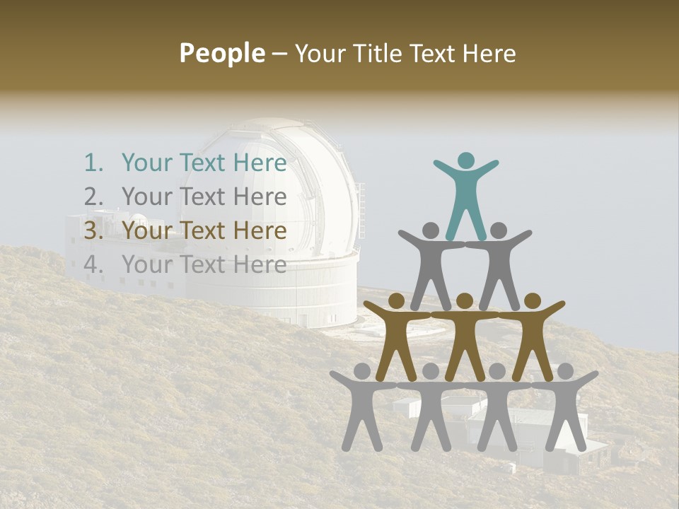 Roque De Los Muchachos Canary Islands Observatory PowerPoint Template