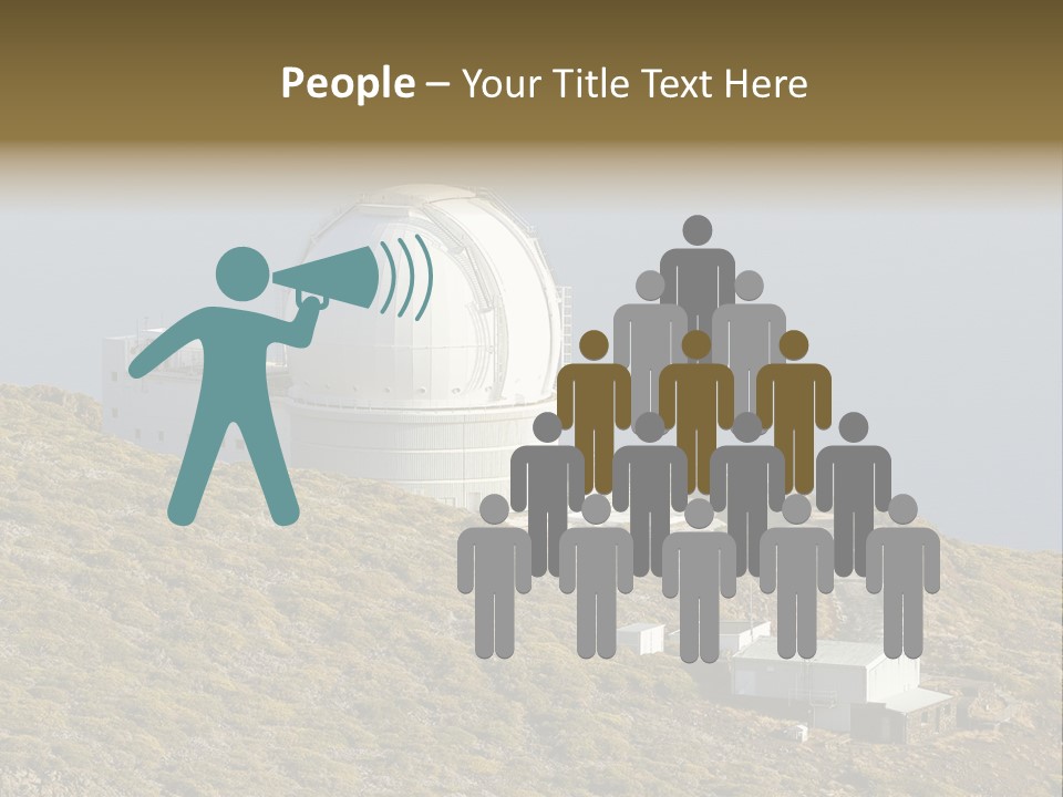 Roque De Los Muchachos Canary Islands Observatory PowerPoint Template