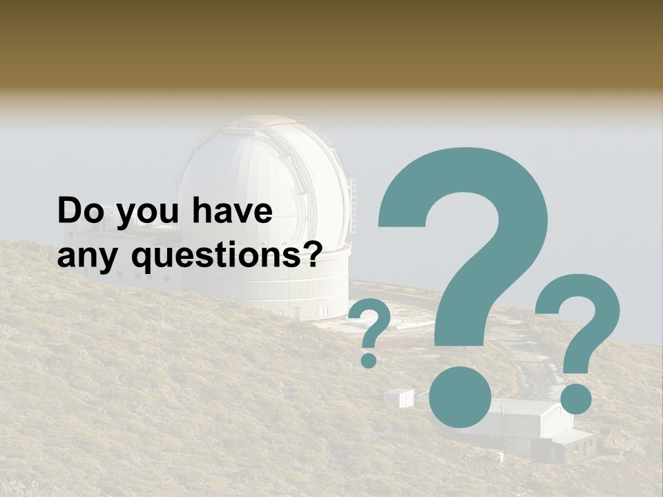 Roque De Los Muchachos Canary Islands Observatory PowerPoint Template