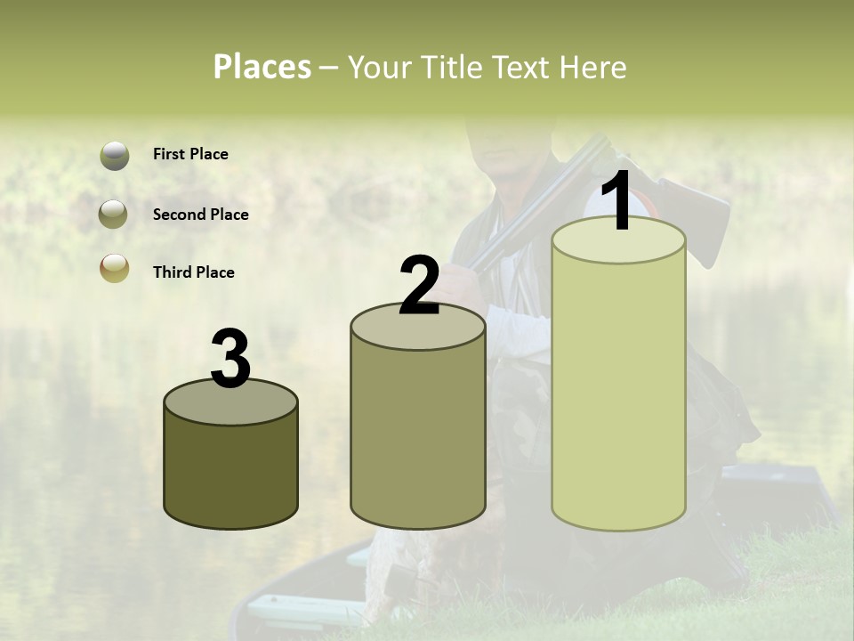 Prepared Kneeling Wood PowerPoint Template