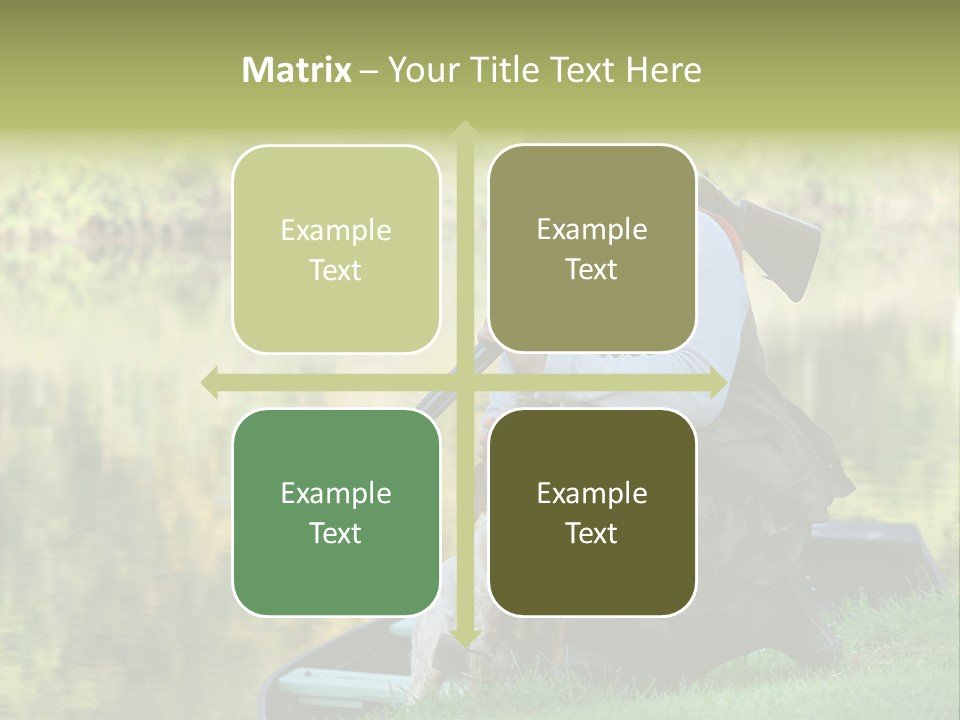 Prepared Kneeling Wood PowerPoint Template