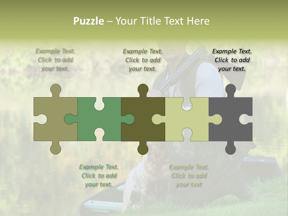 Prepared Kneeling Wood PowerPoint Template