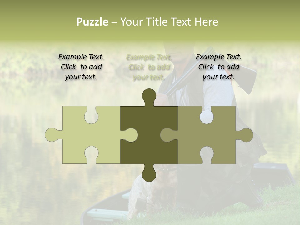 Prepared Kneeling Wood PowerPoint Template