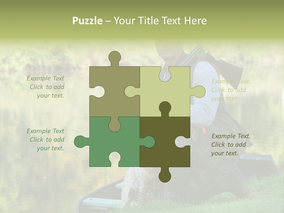 Prepared Kneeling Wood PowerPoint Template