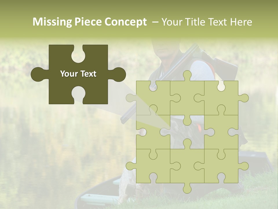 Prepared Kneeling Wood PowerPoint Template