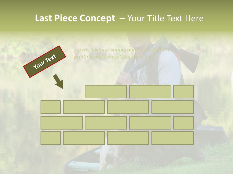 Prepared Kneeling Wood PowerPoint Template