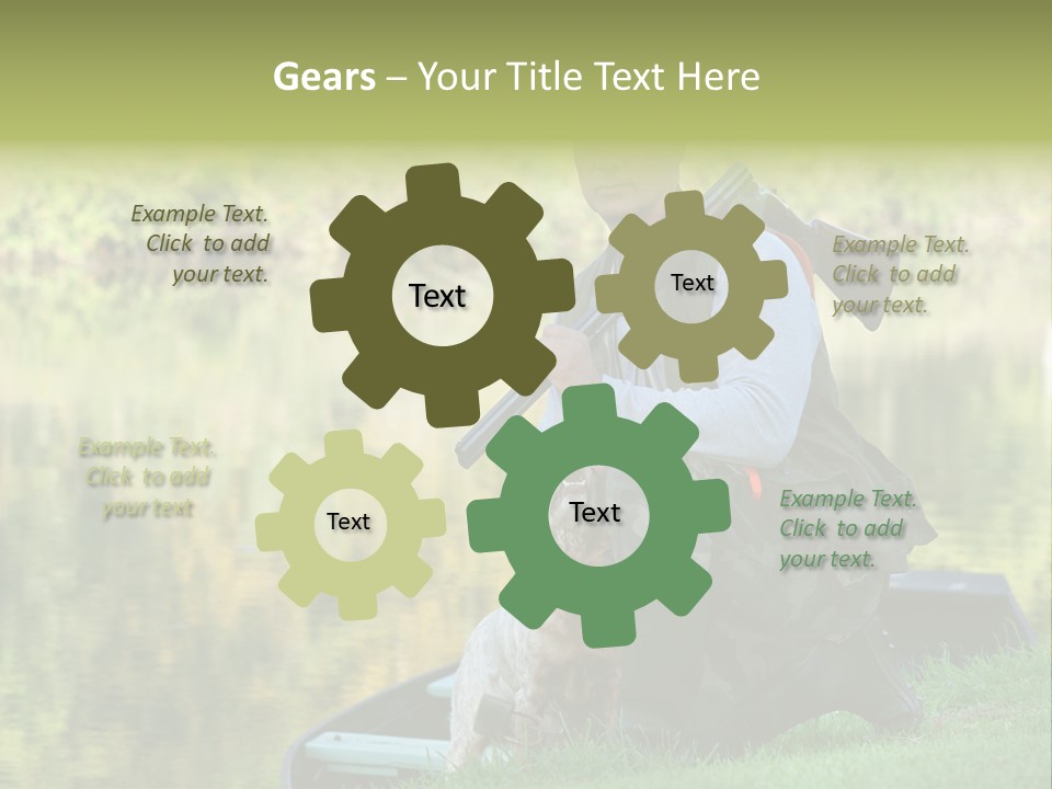 Prepared Kneeling Wood PowerPoint Template