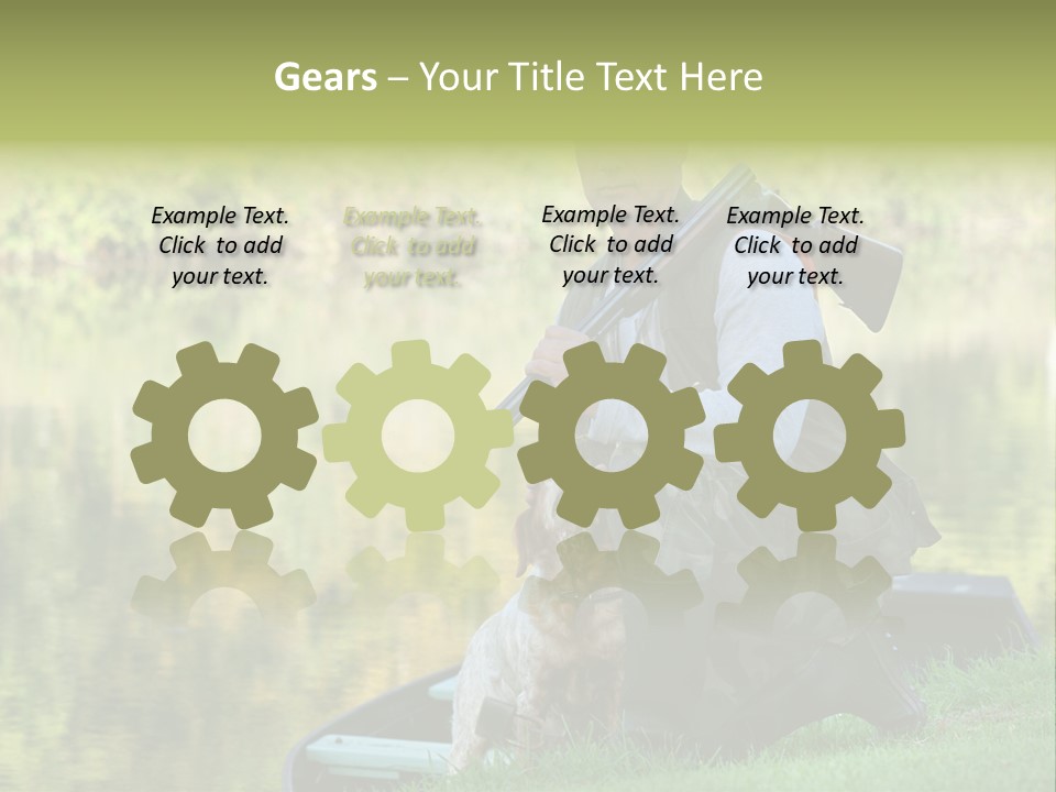 Prepared Kneeling Wood PowerPoint Template